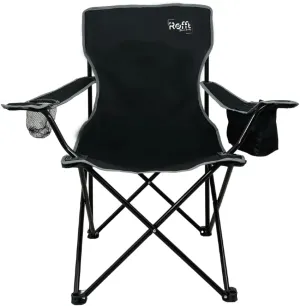 ROFFT Portable Camping Chair with Can Cooler, Fully Seat and Back with Side cooler Pocket and Cup Holder, Carry Bag Included, Collapsible Chair for Camping, events, Beach, and Sports