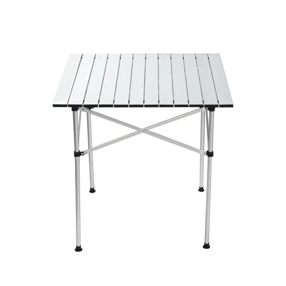 Roll Up Camping Table Foldable Portable Picnic Garden BBQ Desk 70CM
