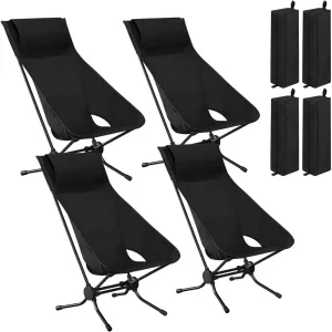Rootz Folding Camping Chair - Outdoor Chair - Portable Chair - Oxford Fabric - Lightweight 1.75kg - 56cm x 88cm x 72cm
