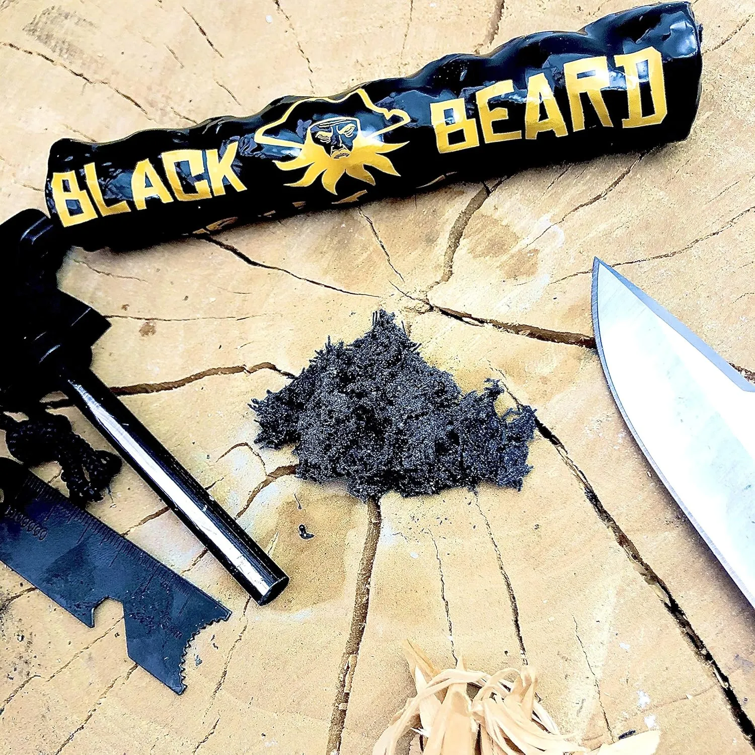 Rope (1 Rope) | 100% Weatherproof Fire Starter for Campfires | Can Light 50  Fires with Over 4.5 Hour Burn Time | Infinite Shelf Life for Emergency Survival Kits | Made in USA