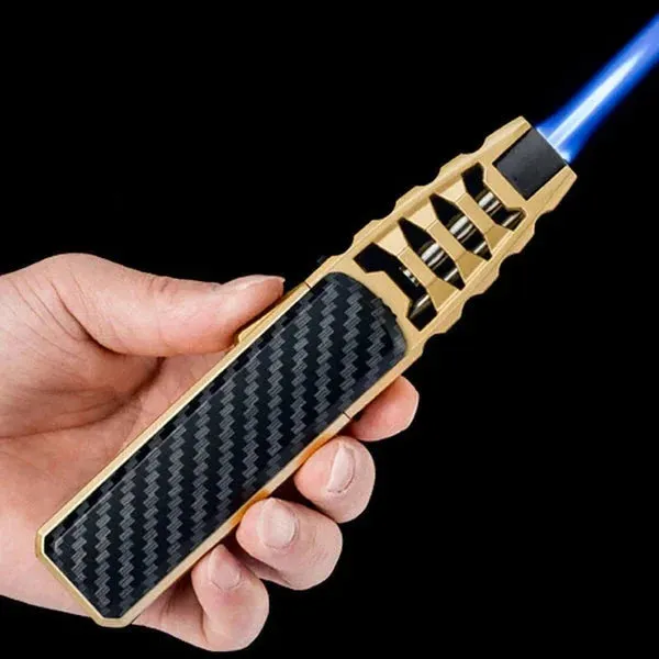 RoyaleGlow Windproof Torch Lighter with Adjustable Flame
