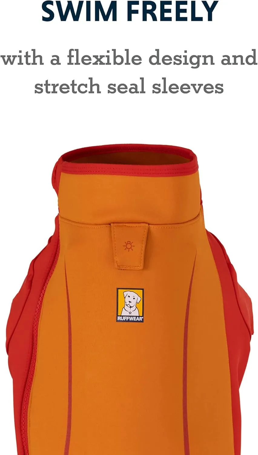 Ruffwear, Undercoat Water Dog Jacket, Insulated Amphibious Gear for Cold Water Swimming, Campfire Orange, X-Small