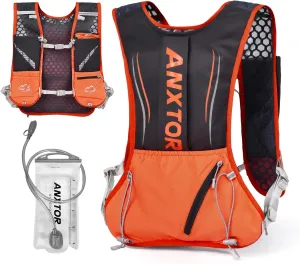 Running Hydration Vest Backpack Lightweight Insulated Pack with 2L Water Bladder Bag Daypack for Hiking Trail Running Cycling Race Marathon for Women Men