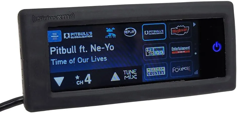 Satellite Radio UTV Sirius XM Installation Kit with Water Resistant Touch Screen Controller Works with Polaris RZR Ranger Ride Command and Other Side by Side Vehicles