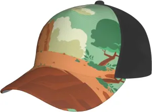 Scenic View of a Cliff in The Desert Baseball Cap Men Women Baseball Caps Adjustable Outdoor Casual Sun Hat Breathable Sports Trucker Dad Hats