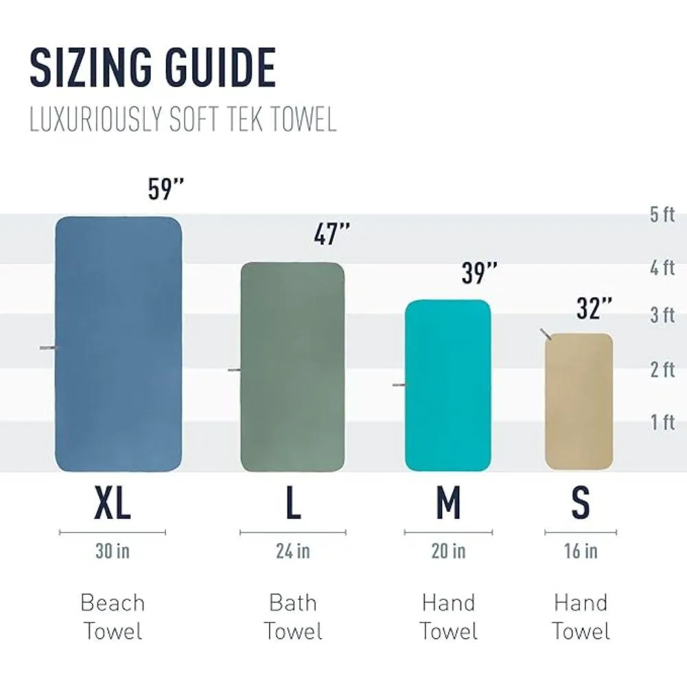 Sea To Summit Tek Microfibre Towel - Large (Sage Green)