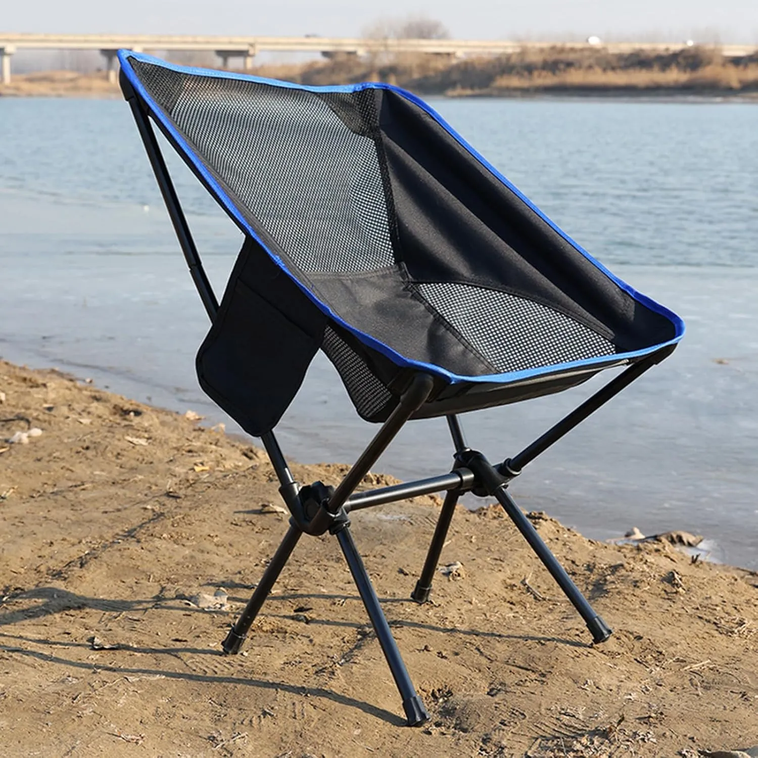 Set of 2 Outdoor Camping Chairs for Adults, Ultralight Portable Folding Chair with Carry Bag, 600D Oxford Fabric, 100KG Load Capacity, for Travel, Beach, Picnic, Hiking,Black a