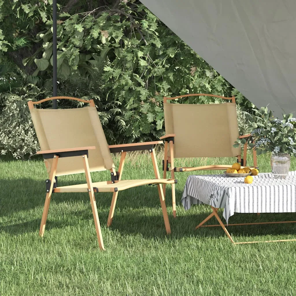 Short-term offer 2 Camping vidaXL Chair Giant bargain Folding Fabric Camping Pcs Beach Chair Outdoor Oxford