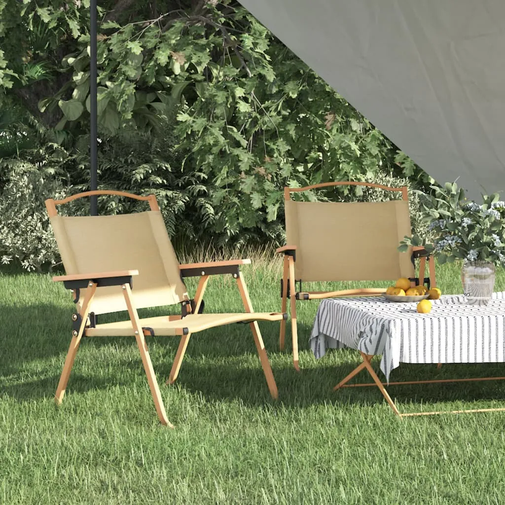 Short-term offer 2 Camping vidaXL Chair Giant bargain Folding Fabric Camping Pcs Beach Chair Outdoor Oxford