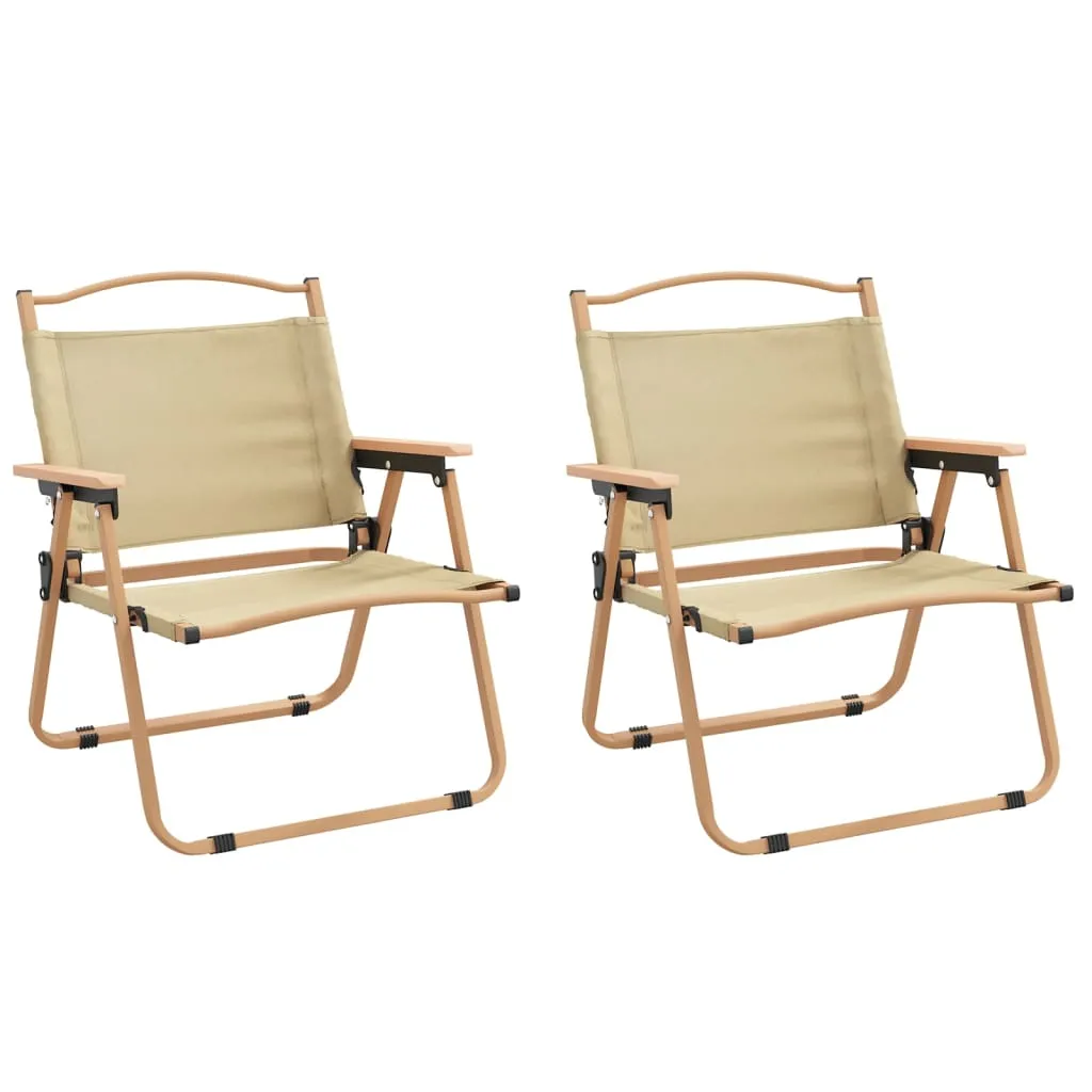 Short-term offer 2 Camping vidaXL Chair Giant bargain Folding Fabric Camping Pcs Beach Chair Outdoor Oxford