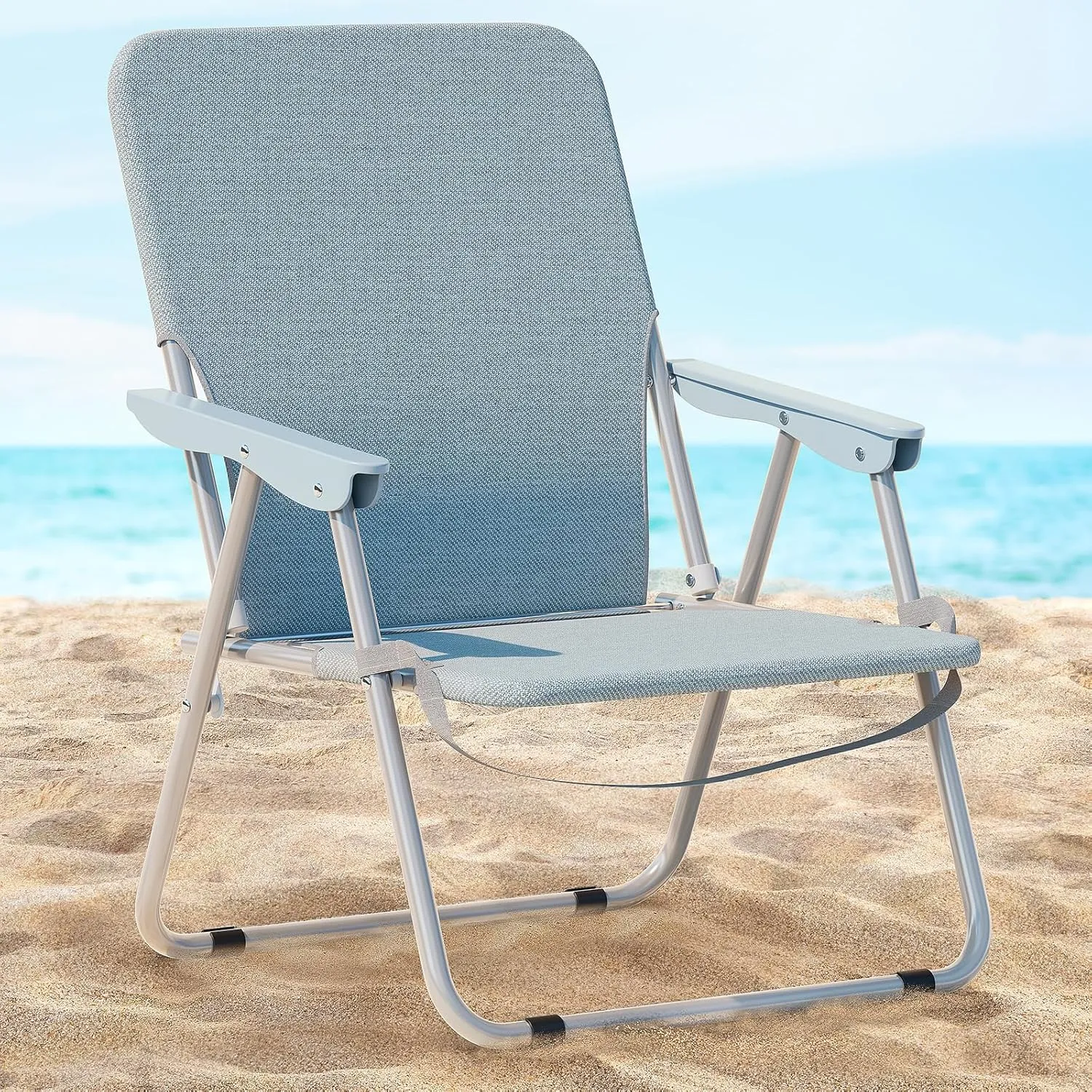 Simple Deluxe Portable Camping Chair, Lightweight Folding Chair for Camp, Outdoor Chair for Adults, Sports, Beach, Hiking, Backpacking, Garden