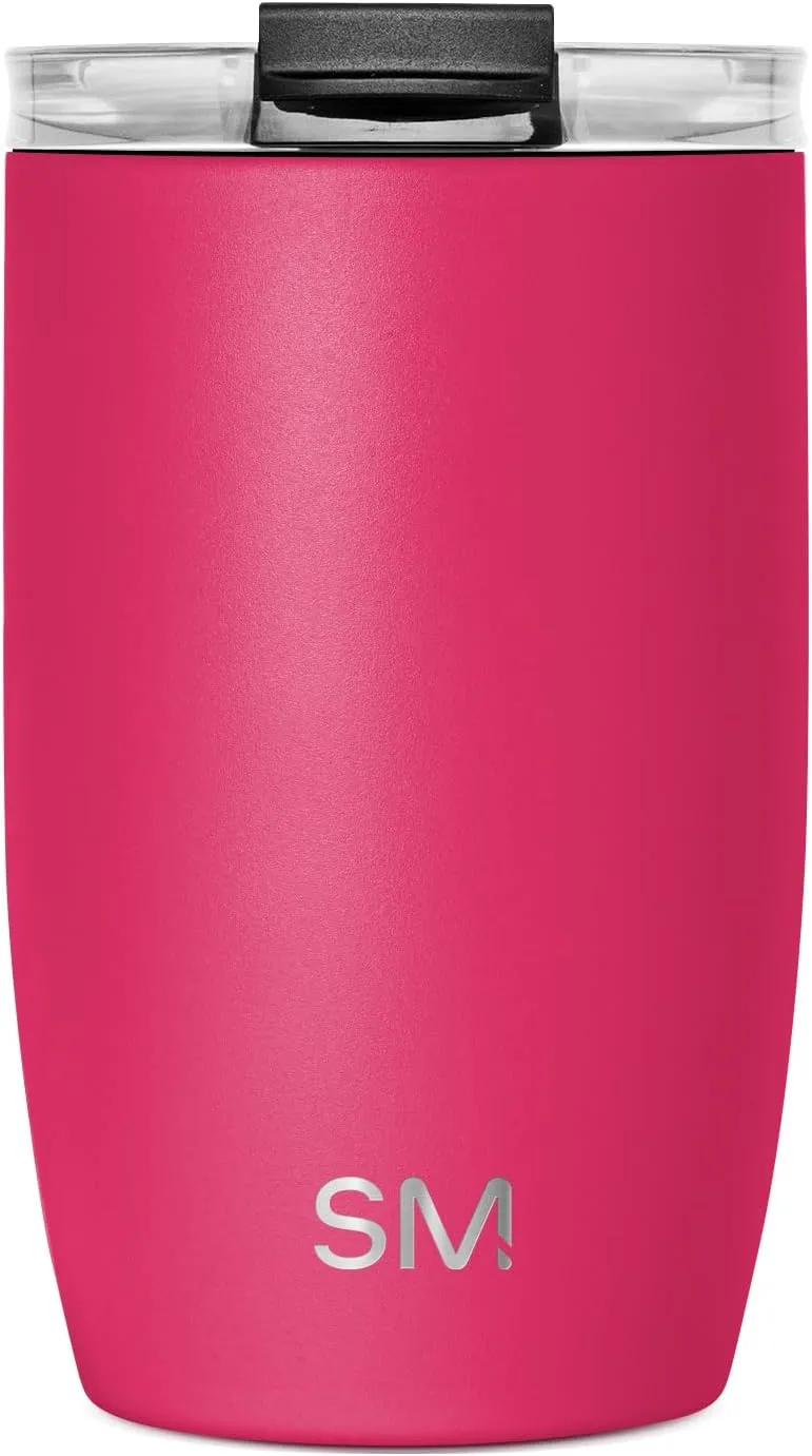 Simple Modern Travel Coffee Mug Tumbler with Flip Lid | Reusable Insulated Stainless Steel Cold Brew Iced Coffee Cup Thermos | Gifts for Women Men Him Her | Voyager Collection | 12oz | Berry Twist