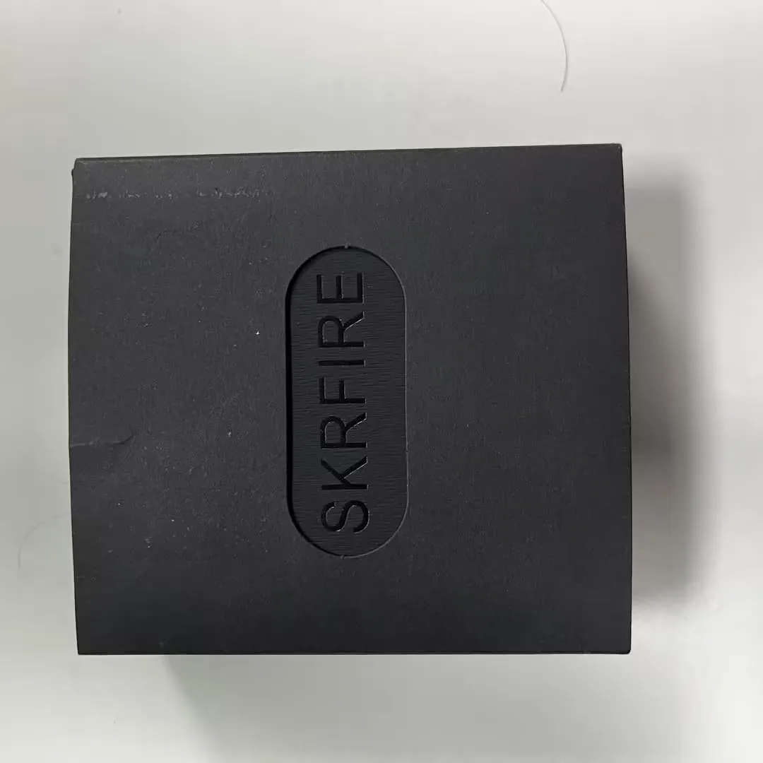 SKRFIRE Electric Plasma Electric Arc Lighter, Windproof Lighters, Metal Lighter Luminous Real Watch dial LED Lighting (Black)