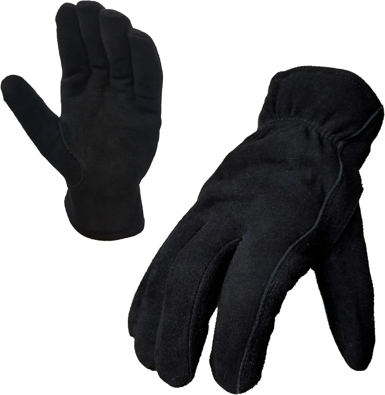 SKYDEER 3M Thinsulate Thermal Winter Work Gloves with Windproof Premium Genuine Deerskin Suede Leather (Unisex)