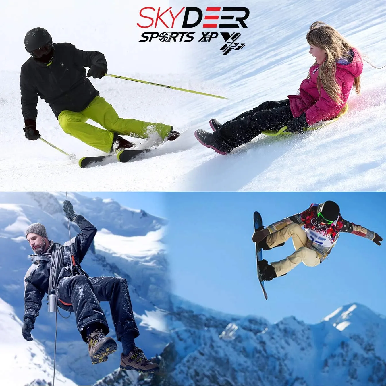 SKYDEER Winter Gloves with Soft Deerskin Suede Leather & Thermal Polar Fleece & Warm 3M Thinsulate Insulation (SD8661T)
