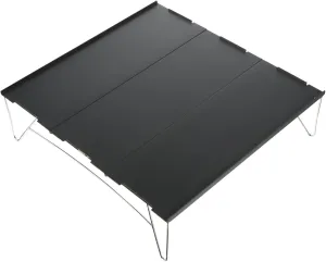 Small Camping Folding Table Aluminum Folding Table Lightweight Sturdy for Tent Beach or Picnic