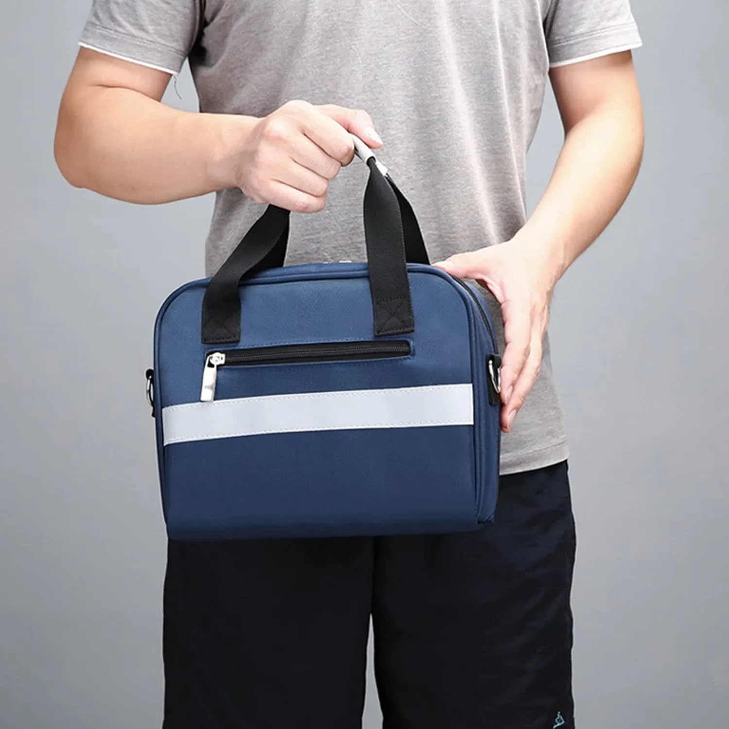 Small First Aid Kit Bag Empty Portable Emergency Kits Trauma Bag Ideal for Car Home Camping and Hiking Bag ONLY(Red)