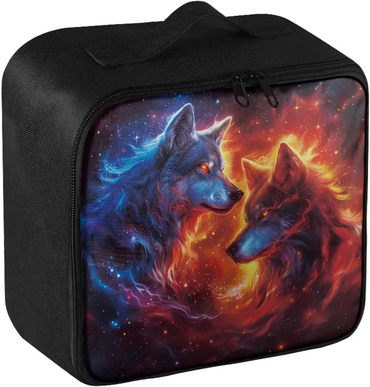 Small First Aid Kit Travel Bag Empty Cool Wolf First Aid Pouch Bag Portable Empty Emergency Trauma Kit Organizer Bag for School Dorm Hiking Camping Car Travel