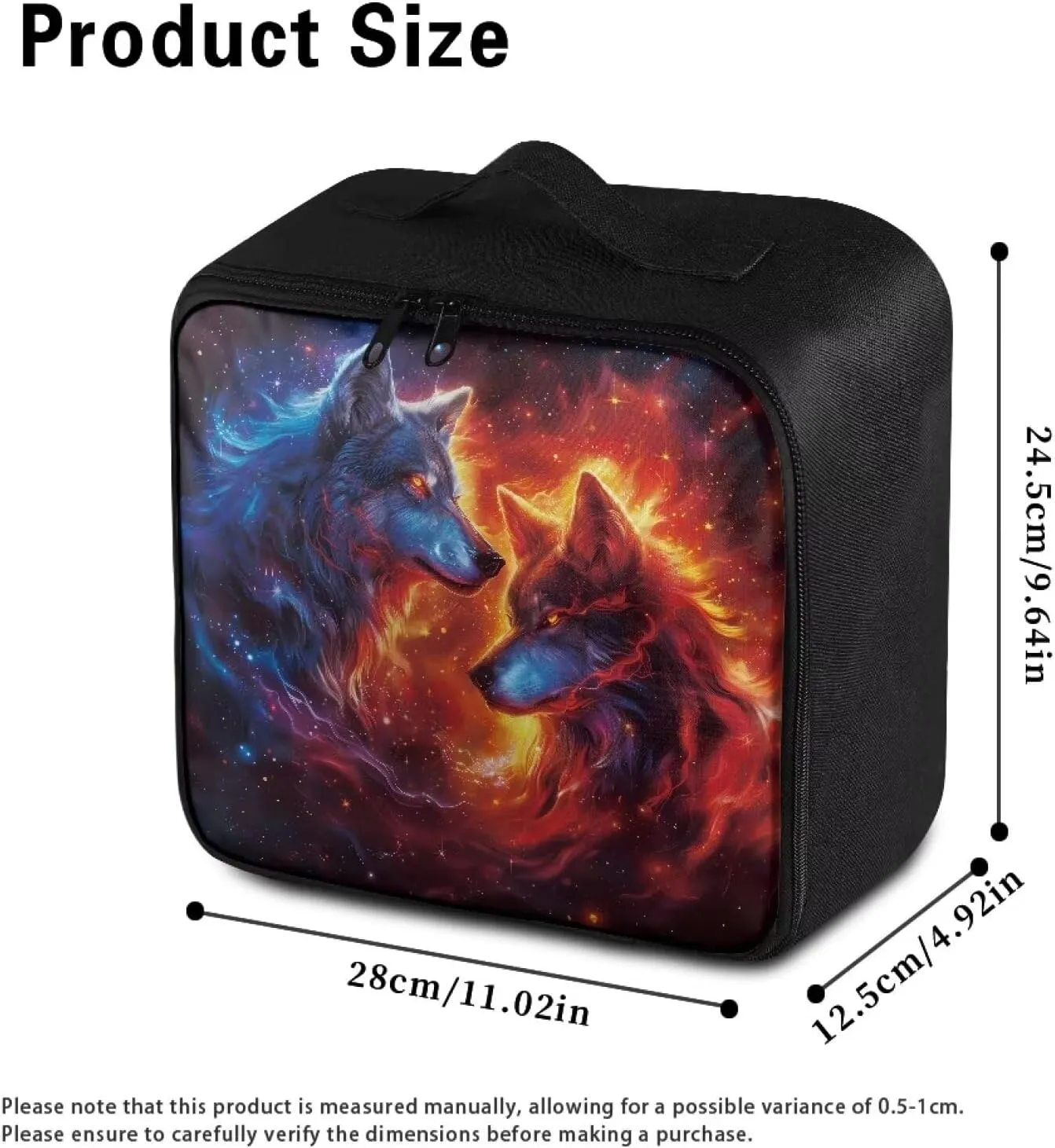 Small First Aid Kit Travel Bag Empty Cool Wolf First Aid Pouch Bag Portable Empty Emergency Trauma Kit Organizer Bag for School Dorm Hiking Camping Car Travel