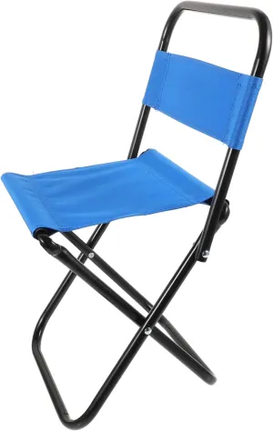 Small Folding Chair Portable Camp Chair Compact Folding Camping Stool for Camping Fishing Outdoor Activities