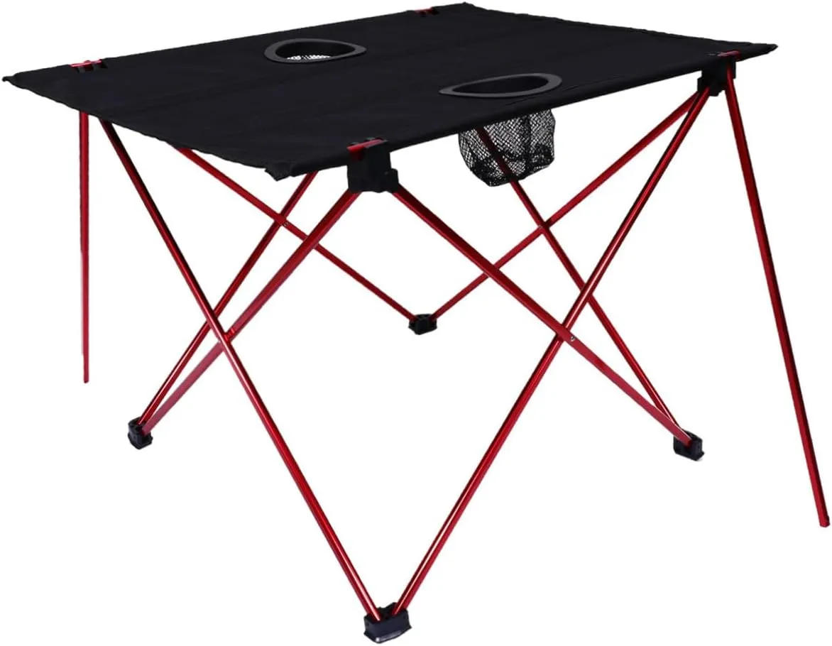 Small Folding Table Portable Picnic Camping Table Aluminum Alloy for Beach Travel
