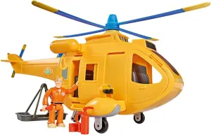 Smoby 109251002002 Fireman Sam Wallaby 2 Helicopter with Sounds and Lights