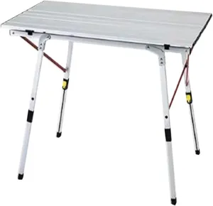 SOBOUR Aluminum Alloy Camping Table Folding Picnic Tables Ultralight Compact Camping Table Roll Up Table Top for Camping Hiking