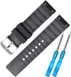 Soft Waterproof silicone watch strap Compatible with Cartier Santos 100 Women's Watchband 23mm Rubber Replacement Bracelet