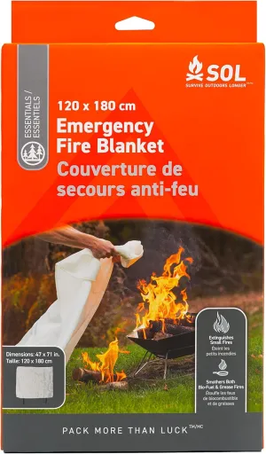 S.O.L. Survive Outdoors Longer Emergency Fire Safe Fire Blanket