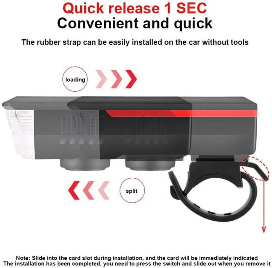 Solar Bicycle Light USB Rechargeable Power Display MTB Mountain Road Bike Front Lamp with Horn Flashlight Bicycle Light