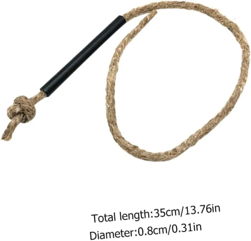 Sosoport Kindling Wax Rope Camping Accessories Jute Emergency Tumbleweeds Bellow Outdoor Chimes Hanging Start