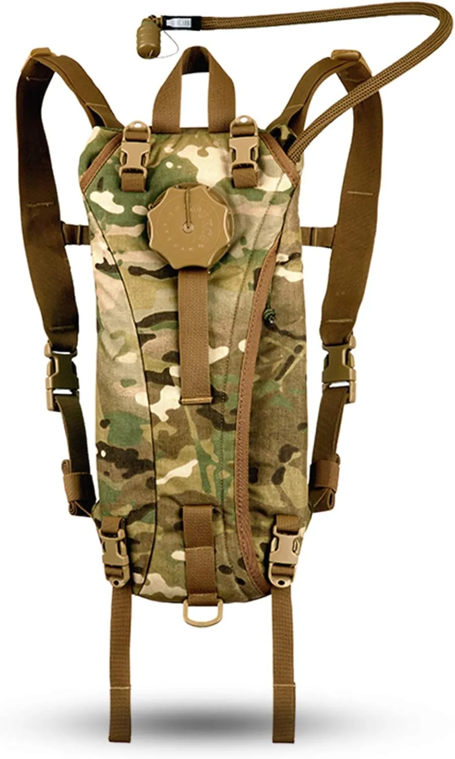 Source Tactical Hydration Pack - 3L WXP Widepac Water Bladder with External Fill Port - High-Flow Storm Drinking Valve - Dual Function: Backpack/MOLLE Mounted Modes