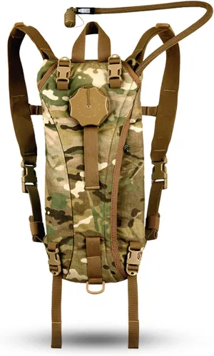 Source Tactical Hydration Pack - 3L WXP Widepac Water Bladder with External Fill Port - High-Flow Storm Drinking Valve - Dual Function: Backpack/MOLLE Mounted Modes