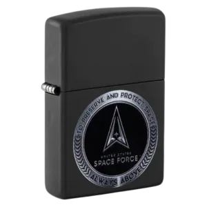 Space Force Black Matte Zippo