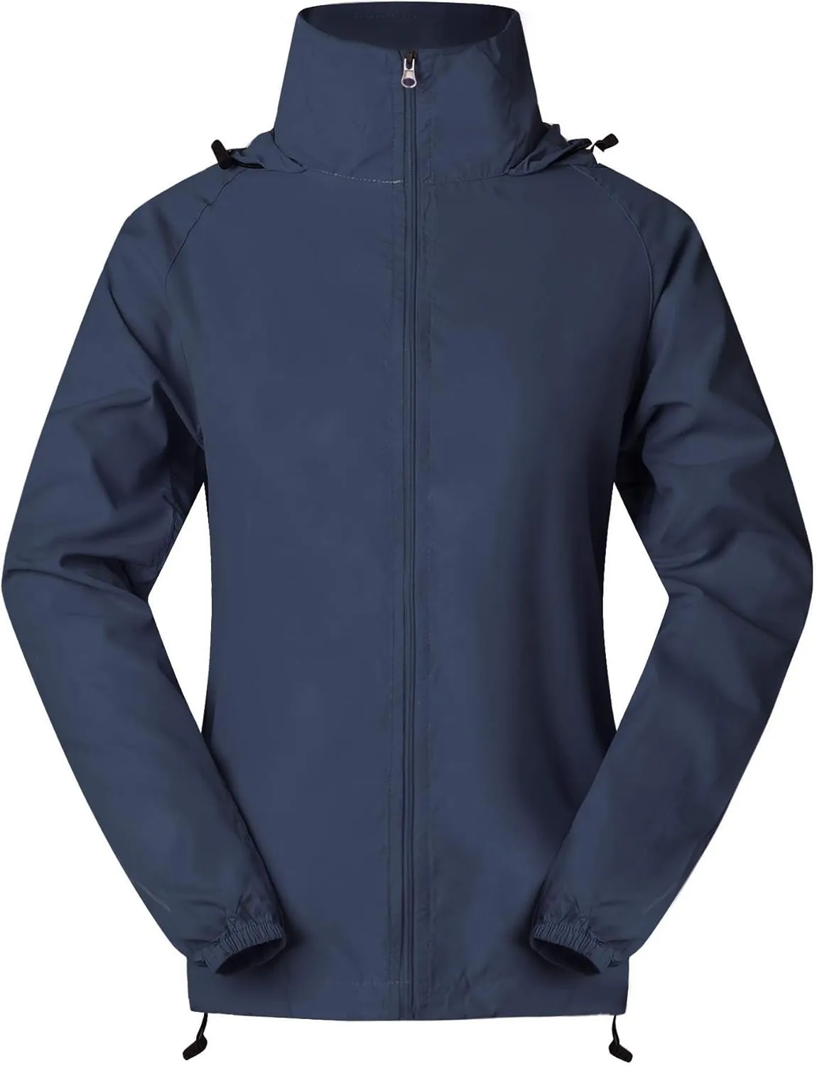 Spmor Women's Lightweight Waterproof Jacket Packable Windbreaker Running Coat