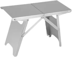 Stainless Steel Folding Camping Table,Outdoor Stool,Lightweight Portable Fishing Chair Picnic Table for Backyards Picnic Lawn