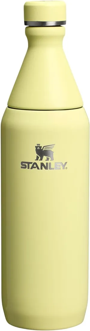 STANLEY All Day Slim Bottle 20-34 OZ | Twist off Lid with Leakproof Seal | Slim Design for Travel & Gym | Insulated Stainless Steel | BPA-Free
