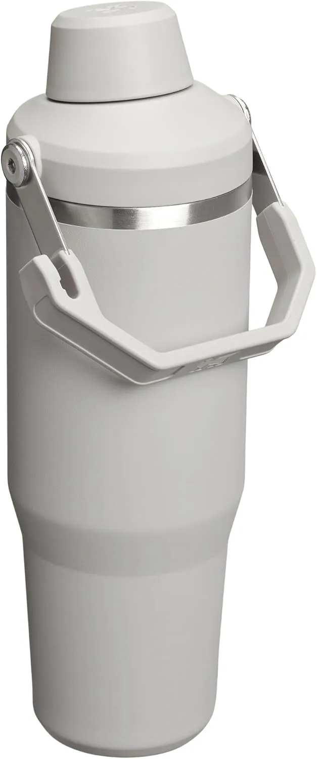 Stanley IceFlow 2.0 Fast Flow Tumbler with Handle 30 oz | Twist On Angled Spout Lid | Leakproof Water Bottle | Insulated Stainless Steel | BPA-Free | Ash
