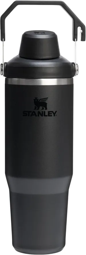 Stanley IceFlow 2.0 Fast Flow Tumbler with Handle 30 oz | Twist On Angled Spout Lid | Leakproof Water Bottle | Insulated Stainless Steel | BPA-Free | Black 2.0