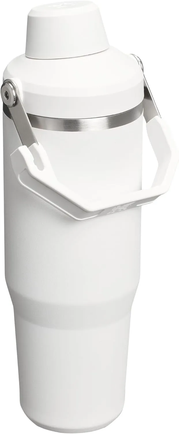 Stanley IceFlow 2.0 Fast Flow Tumbler with Handle 30 oz | Twist On Angled Spout Lid | Leakproof Water Bottle | Insulated Stainless Steel | BPA-Free | Frost