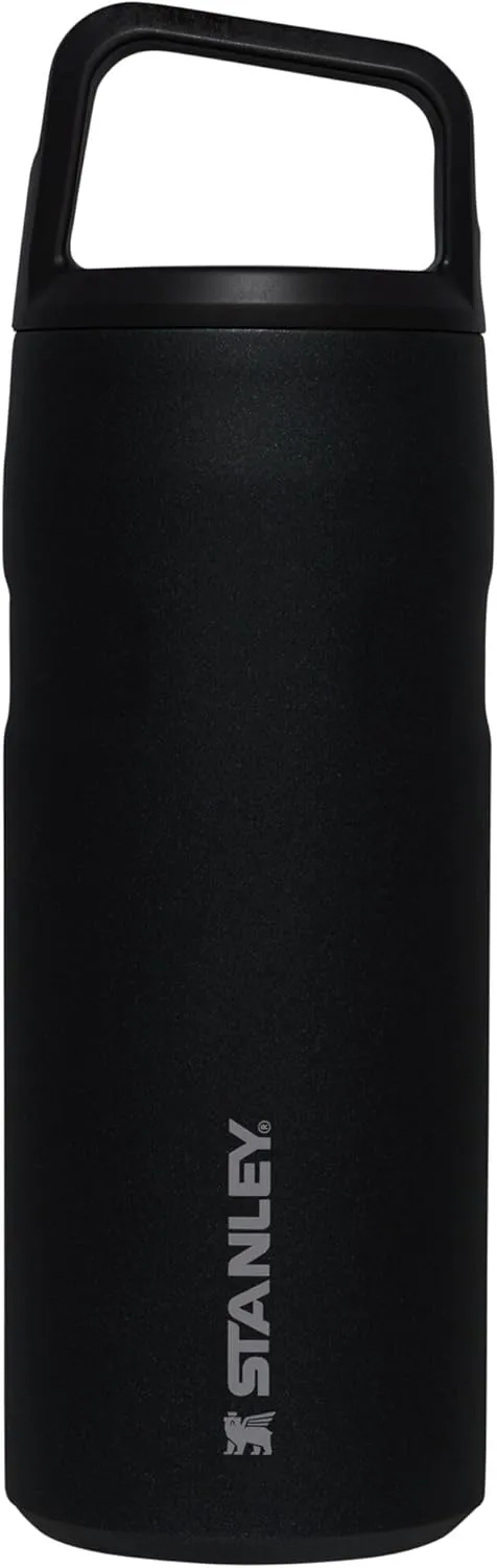 Stanley IceFlow Cap and Carry Water Bottle | Wide Mouth Twist Lid | Lightweight & Leakproof for Travel & Sports | Insulated Stainless Steel | BPA-Free