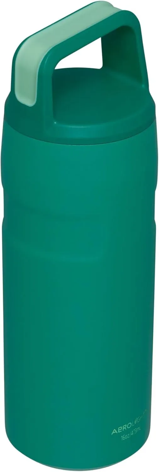 Stanley IceFlow Cap and Carry Water Bottle | Wide Mouth Twist Lid | Lightweight & Leakproof for Travel & Sports | Insulated Stainless Steel | BPA-Free