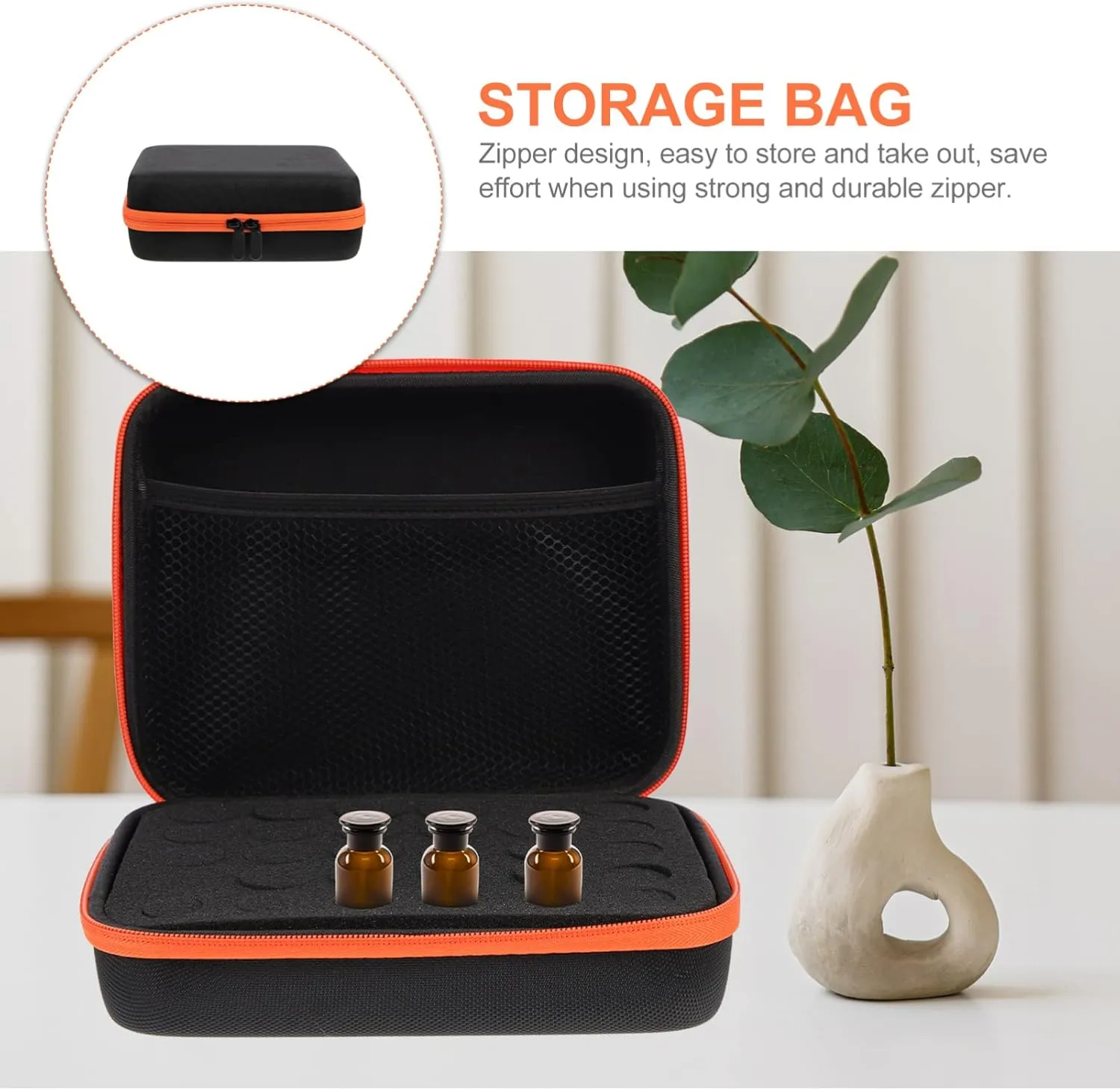 Storage Bag Roller Bottle Carry Essential Oil Bottle Perfume Container Model Glue Kit for Plastic Models Essential Oil Storage Water Proof Eva Travel Essential Oil Pack