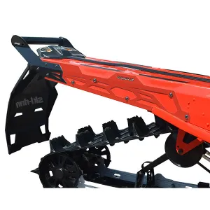 Straightline Proformance Hng Rear Bumper Skid Plate (183-236-Red)