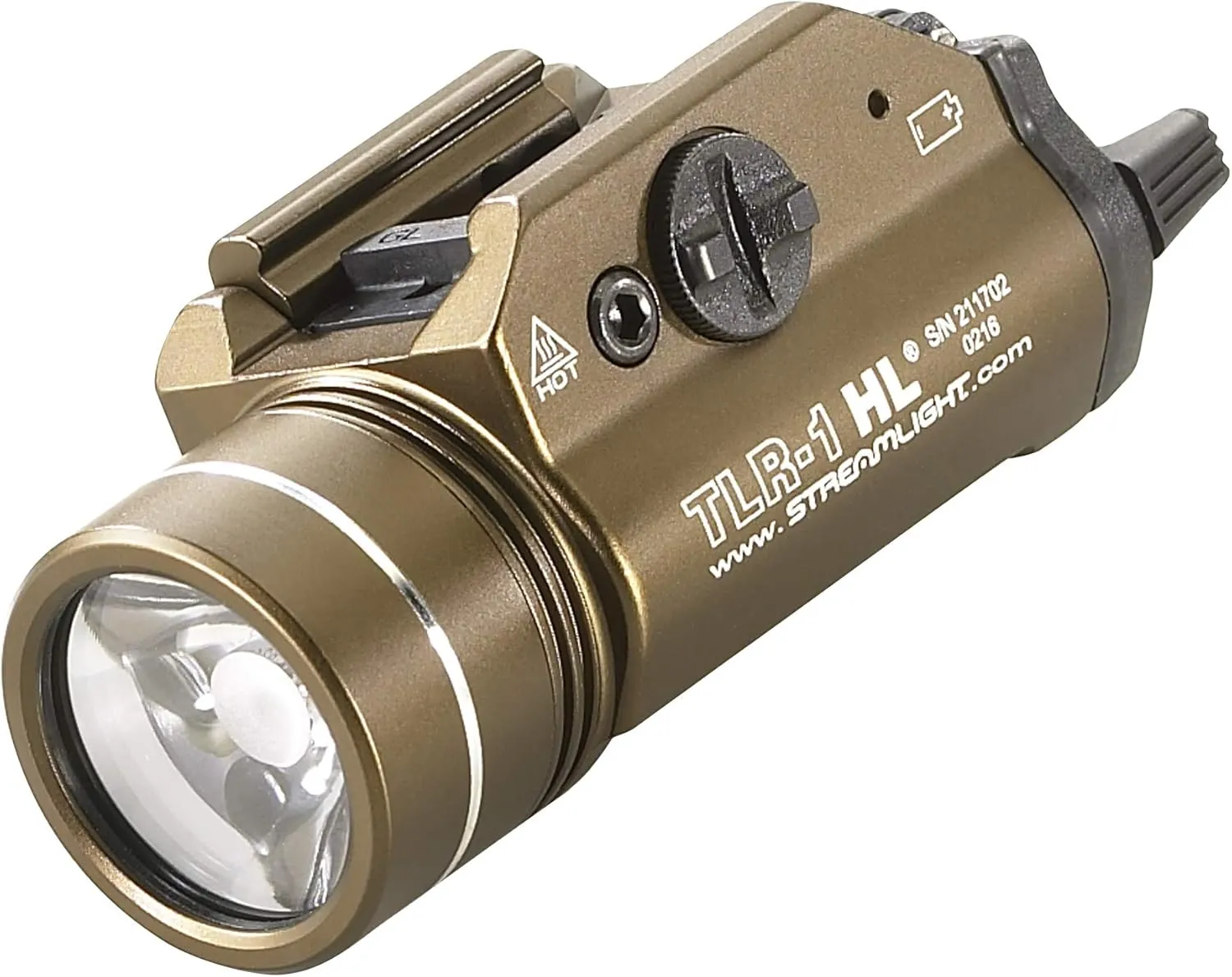 Streamlight 69888 TLR-1 HL 1000-Lumen Weapon Mounted Light with Long Gun Kit, includsesSafe Off Remote and Standard Switches, Remote Pressure Switch, Mounting Clips, Flat Dark Earth