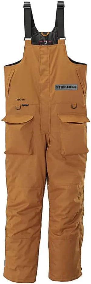 Striker Men's Trekker Durable Windproof Water-Resistant Insulated Outdoor Ice Fishing Bib with Sureflote Flotation Technology