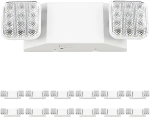 Sunco 12 Pack LED Emergency Lights, Commercial Lighting for Business, Power Outages, Offices, With Backup Battery (90 Minutes), Wall Mount, Hard Wired, 120-277V, Fire Resistant (94V-0) UL.