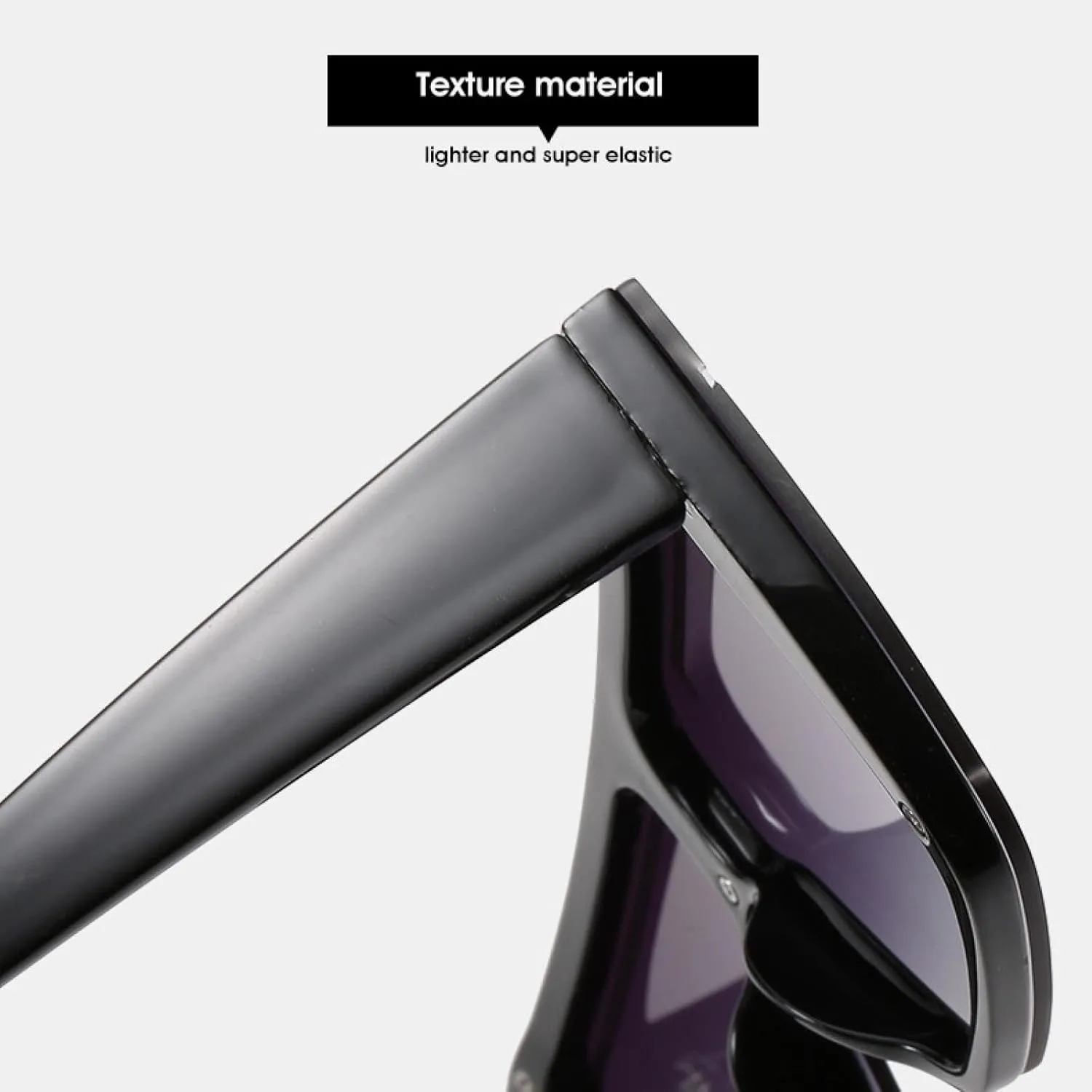 Sunglasses Women Luxury Vintage Sun Glasses Conjoined Big Frame Mirror Red Purple Eyewear Uv400