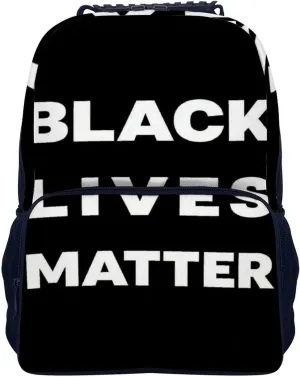 Supdreamc Men Women Lightweight Black Lives Matter Flag Casual Daypack Big Capacity Bookbag With Padded Straps for Gym Travel Walking Cycling