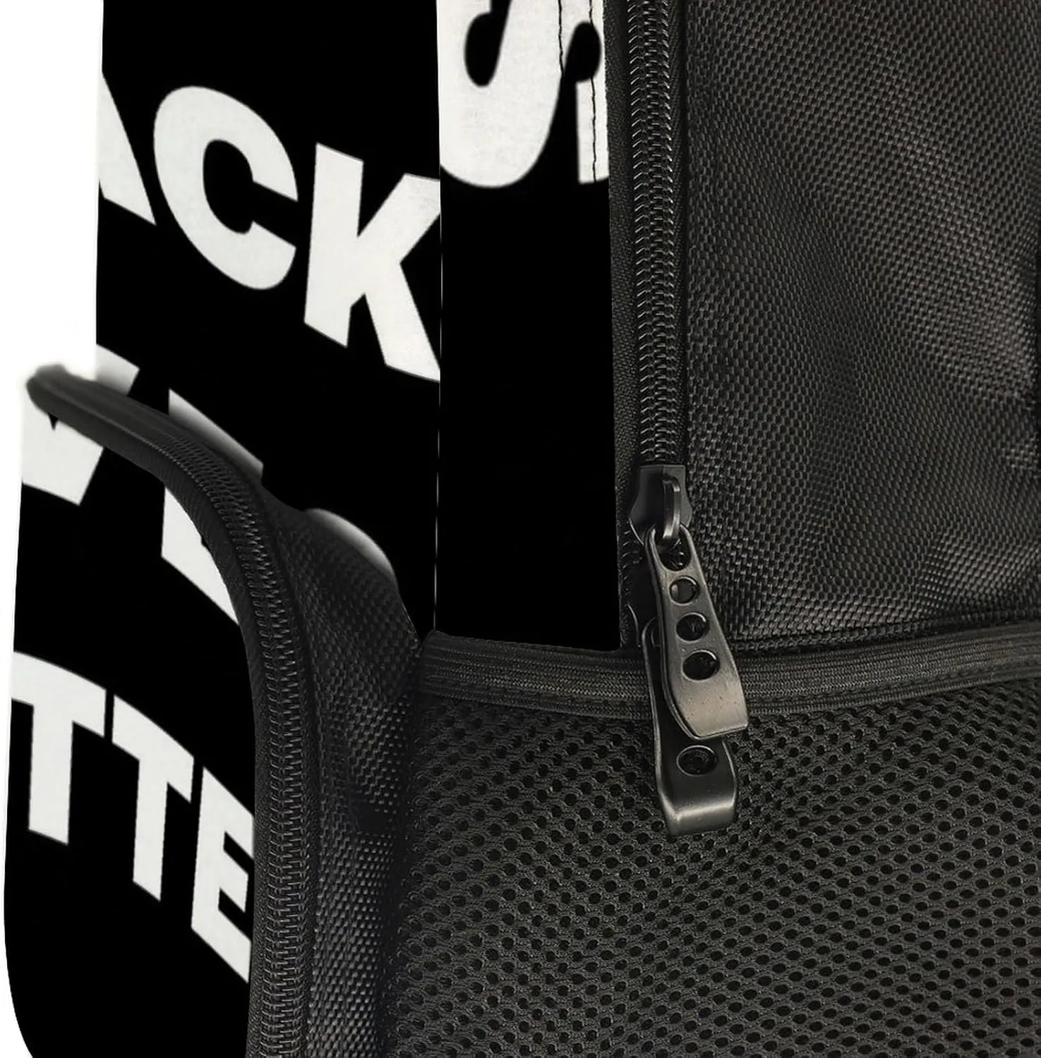 Supdreamc Men Women Lightweight Black Lives Matter Flag Casual Daypack Big Capacity Bookbag With Padded Straps for Gym Travel Walking Cycling